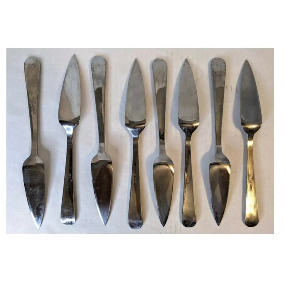 IKEA Dinner Knives 18-8 Stainless Steel Flatware LOT 8 Replacements NICE